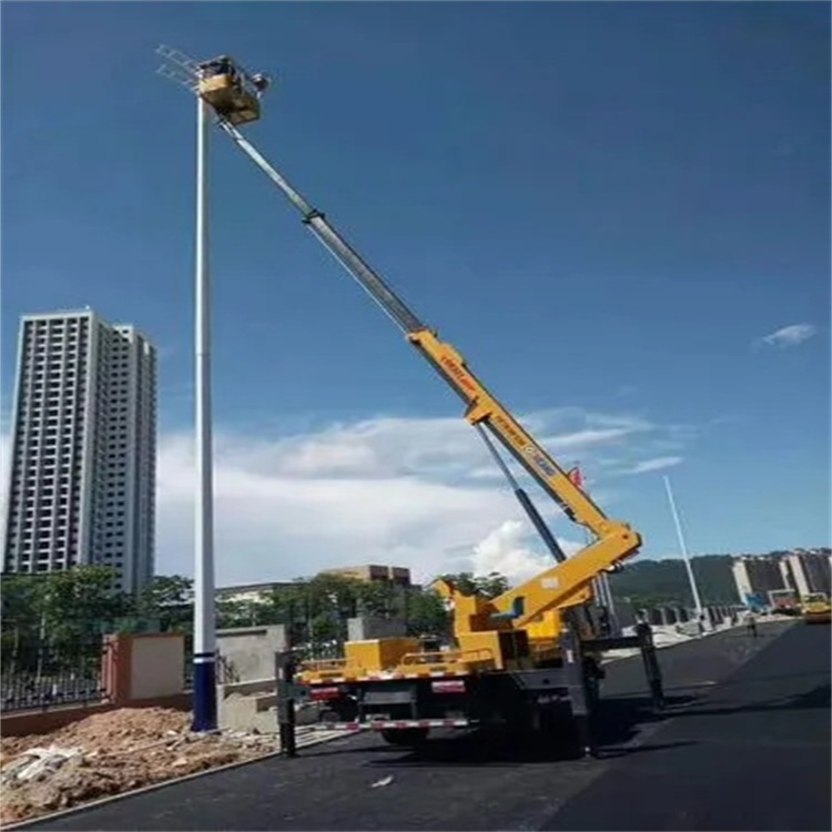 兰陵维修路灯的曲臂升降车出租